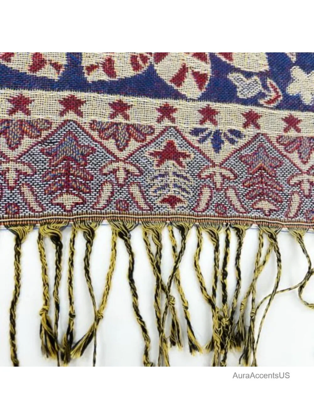 Reversible Pashmina Shawl Wrap Paisley Festival Scarf